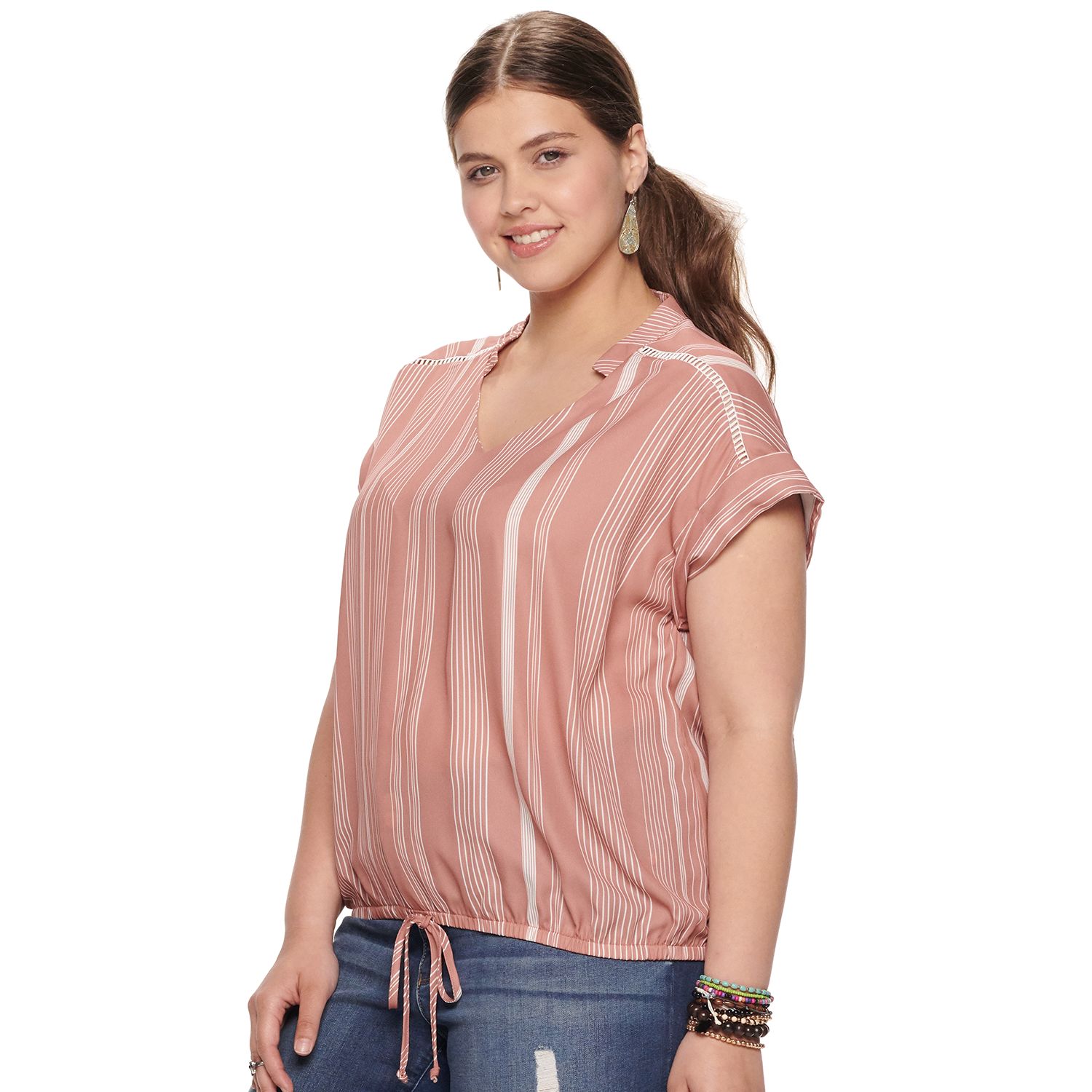 kohls junior plus tops