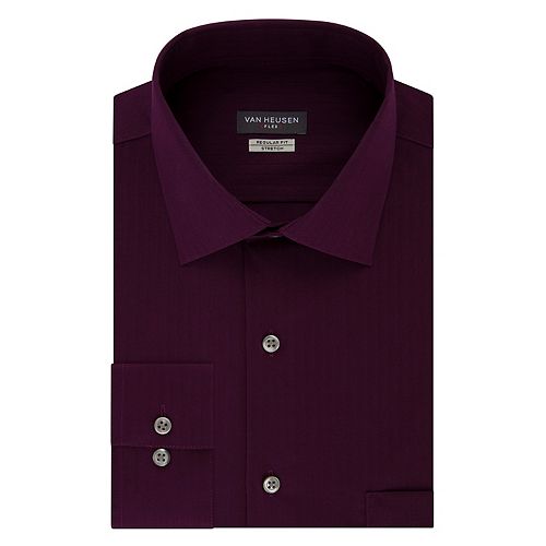 Men's Van Heusen Regular-Fit Textured Solid Dress Shirt