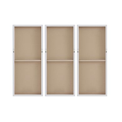 Madison Park Blue Luminous Canvas Wall Decor 3-piece Set