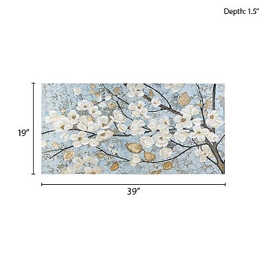 Madison Park Luminous Bloom Foil Canvas Wall Art