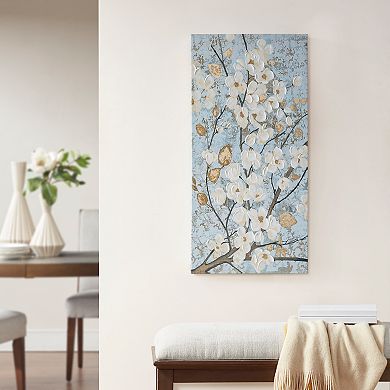 Madison Park Luminous Bloom Foil Canvas Wall Art