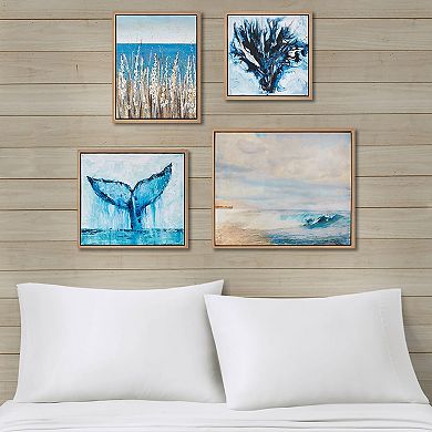 Madison Park Seascape Framed Canvas Wall Decor 4-piece Set