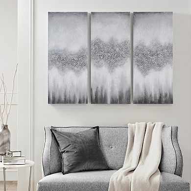 Madison Park Luminous Hand Painted Heavy Textured Canvas Wall Decor 3-piece Set