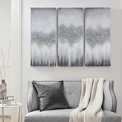 Madison Park Luminous Hand Painted Heavy Textured Canvas Wall Decor 3-piece Set