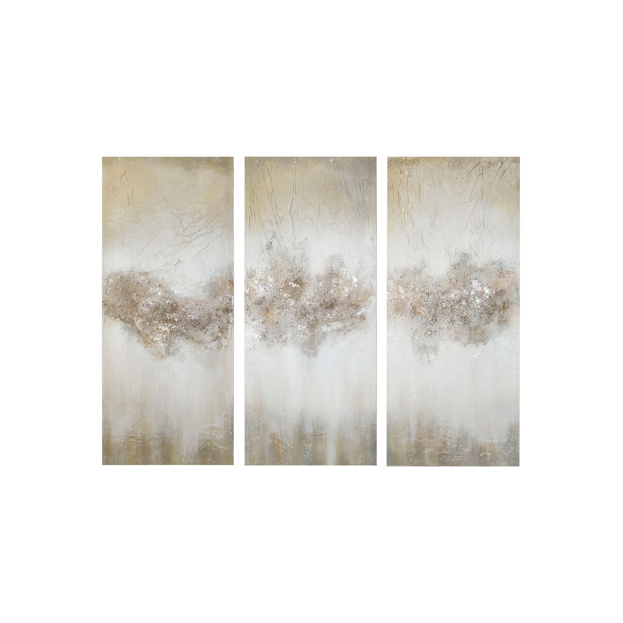 Madison Park Luminous Hand Painted Heavy Textured Abstract Canvas Wall Art 