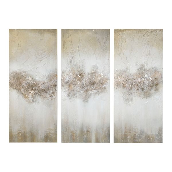 Madison Park Luminous Hand Painted Heavy Textured Abstract Canvas Wall