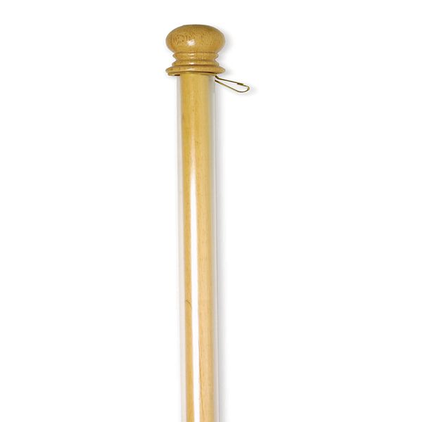 Wood Flag Pole with Anti Wrap Tube