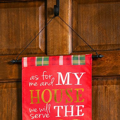 Metal Dowel Garden Flag Hanger