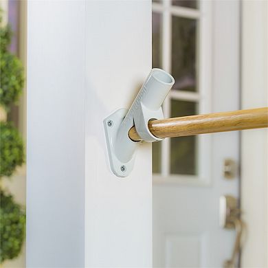 Aluminum White Flag Pole Bracket