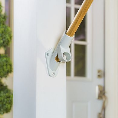 Aluminum White Flag Pole Bracket