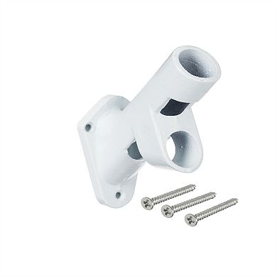 Aluminum White Flag Pole Bracket