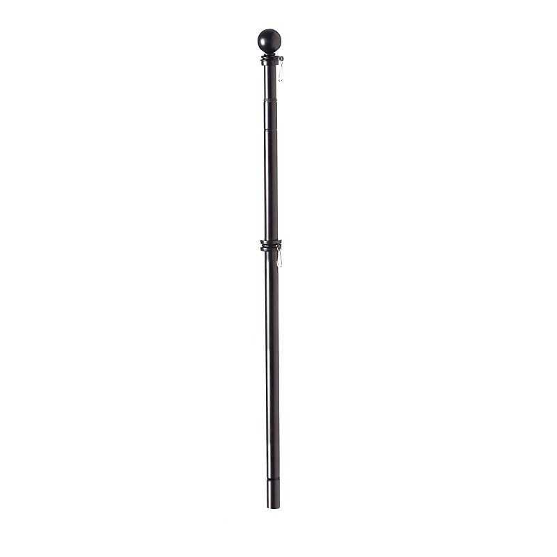 Metal Extendable Black Flag Pole