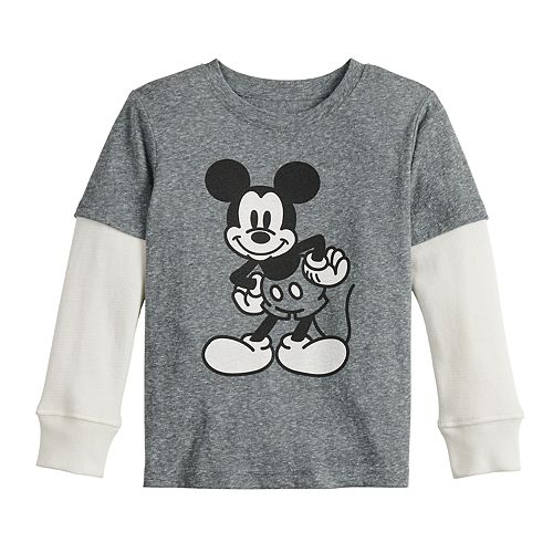 Toddler Boy Disney Jumping Beans© Mickey Mouse Jersey Thermal Skater Tee
