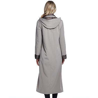 Women's Gallery Hooded Long Rain Coat