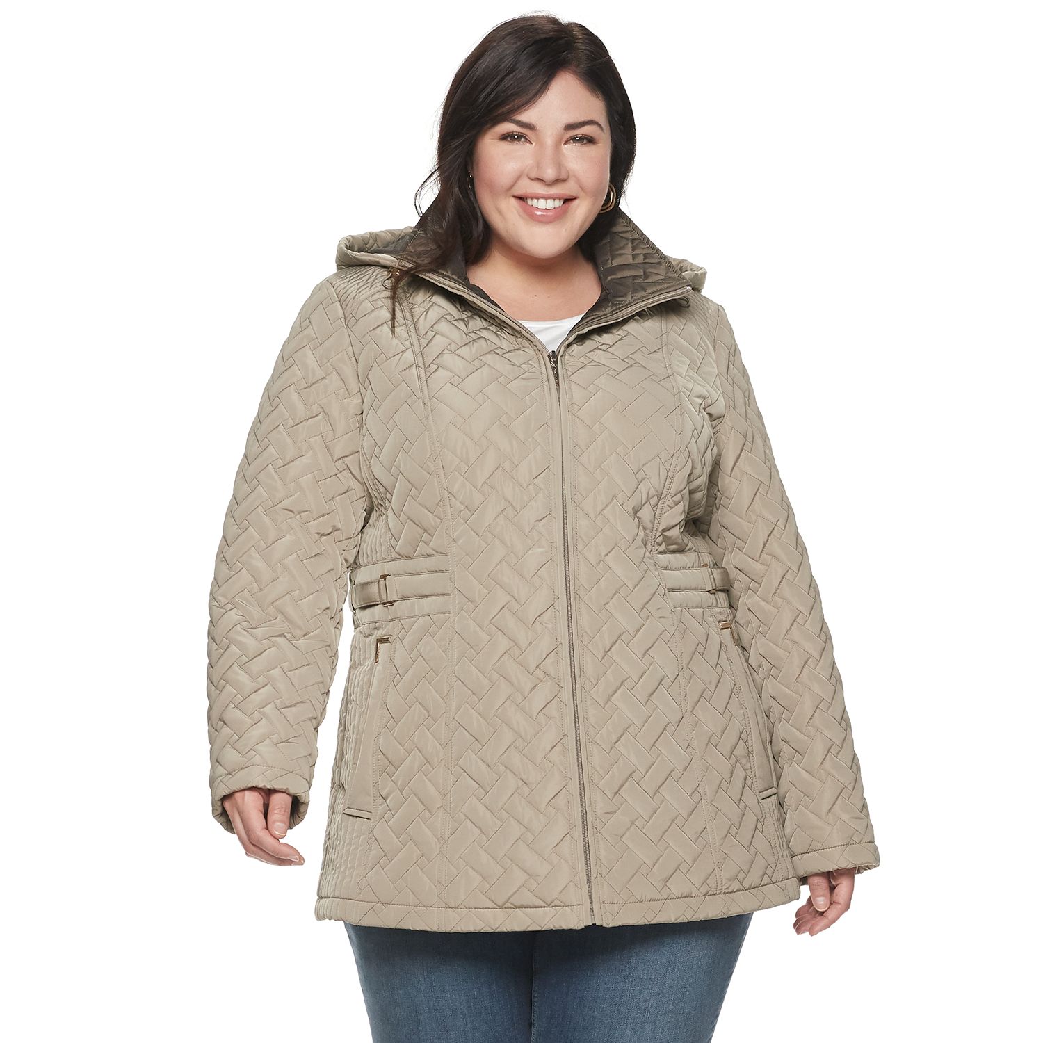 plus size quilted jacket