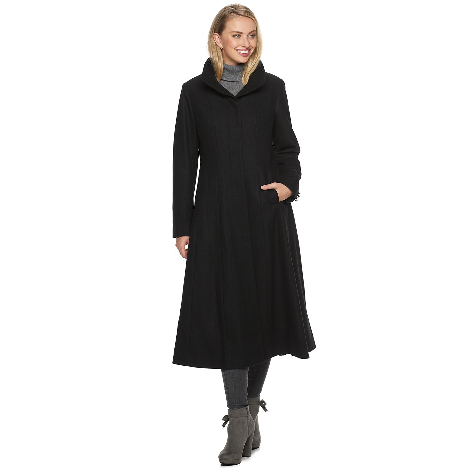 women's wool maxi winter coats