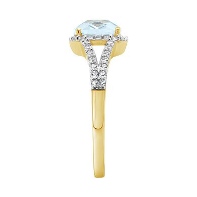 Celebration Gems 10K Yellow Gold 7mm Cushion Gemstone Ring