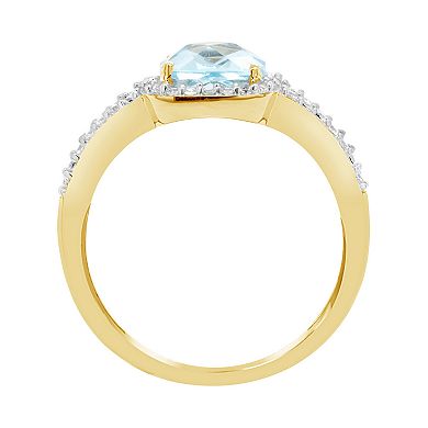 Celebration Gems 10K Yellow Gold 7mm Cushion Gemstone Ring