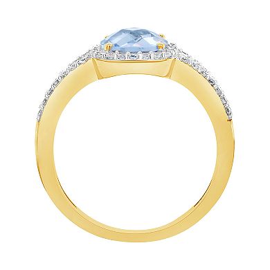 Celebration Gems 10K Yellow Gold 7mm Cushion Gemstone Ring