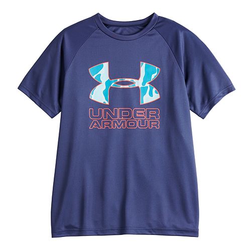 Boys 8-16 Under Armour Tech Hybrid Print Fill Logo Tee