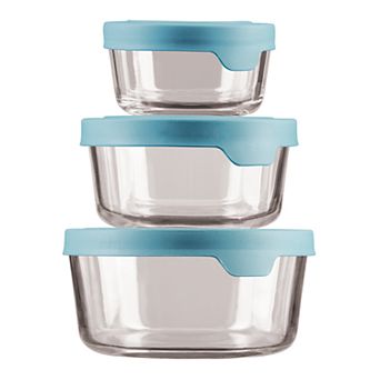 Anchor Hocking TrueSeal 6 pc Round Glass Food Storage Set