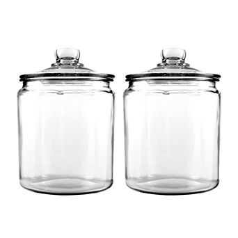 Anchor Hocking 2 pc 1-Gallon Heritage Hill Jar Set