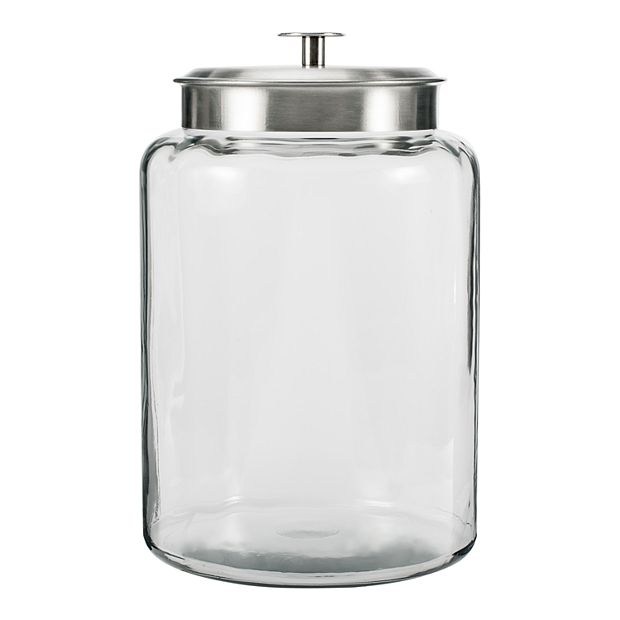 Glass Jars with Glass Lids- Anchor Hocking