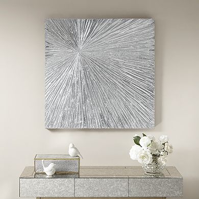 Madison Park Signature Sunburst Hand Painted Palm Box Wall Décor