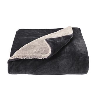Portsmouth Home Oversized Plush Sherpa Fleece Throw