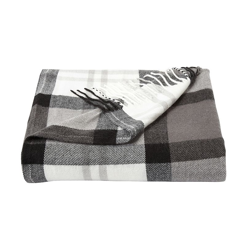 Portsmouth Home Soft Vintage Throw Blanket, Grey