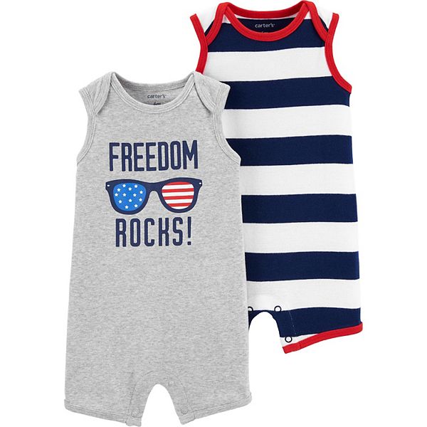 libre" Carter's baby Girl 4th de juillet patriotique Body-t-shirt "jeune joyeux 