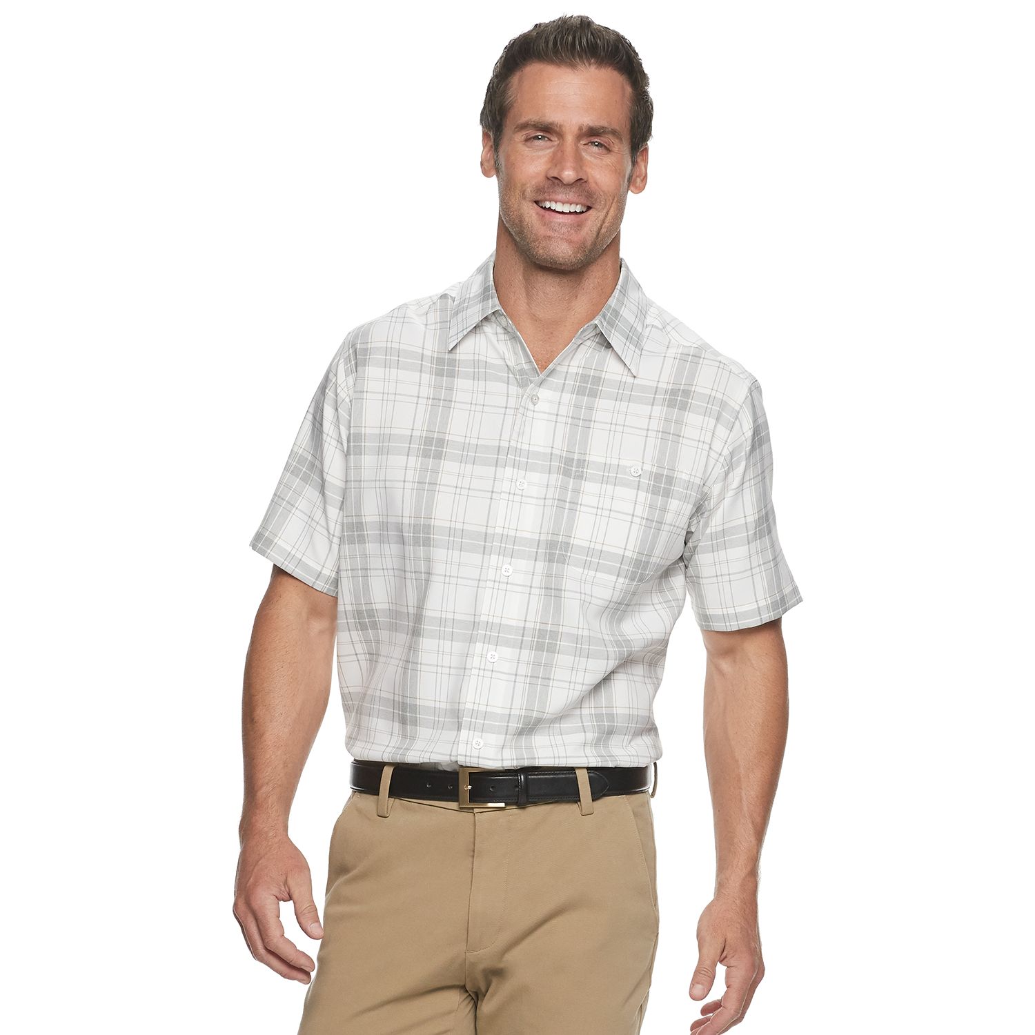 kohls men's short sleeve dress shirts