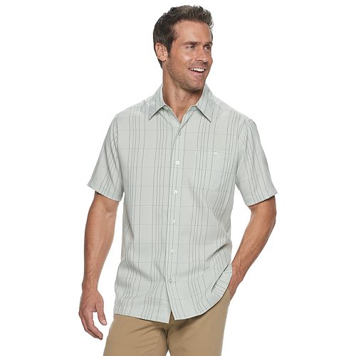 microfiber button down shirt