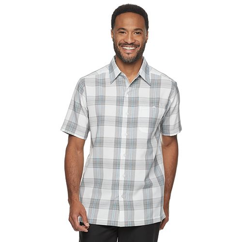 microfiber button down shirt