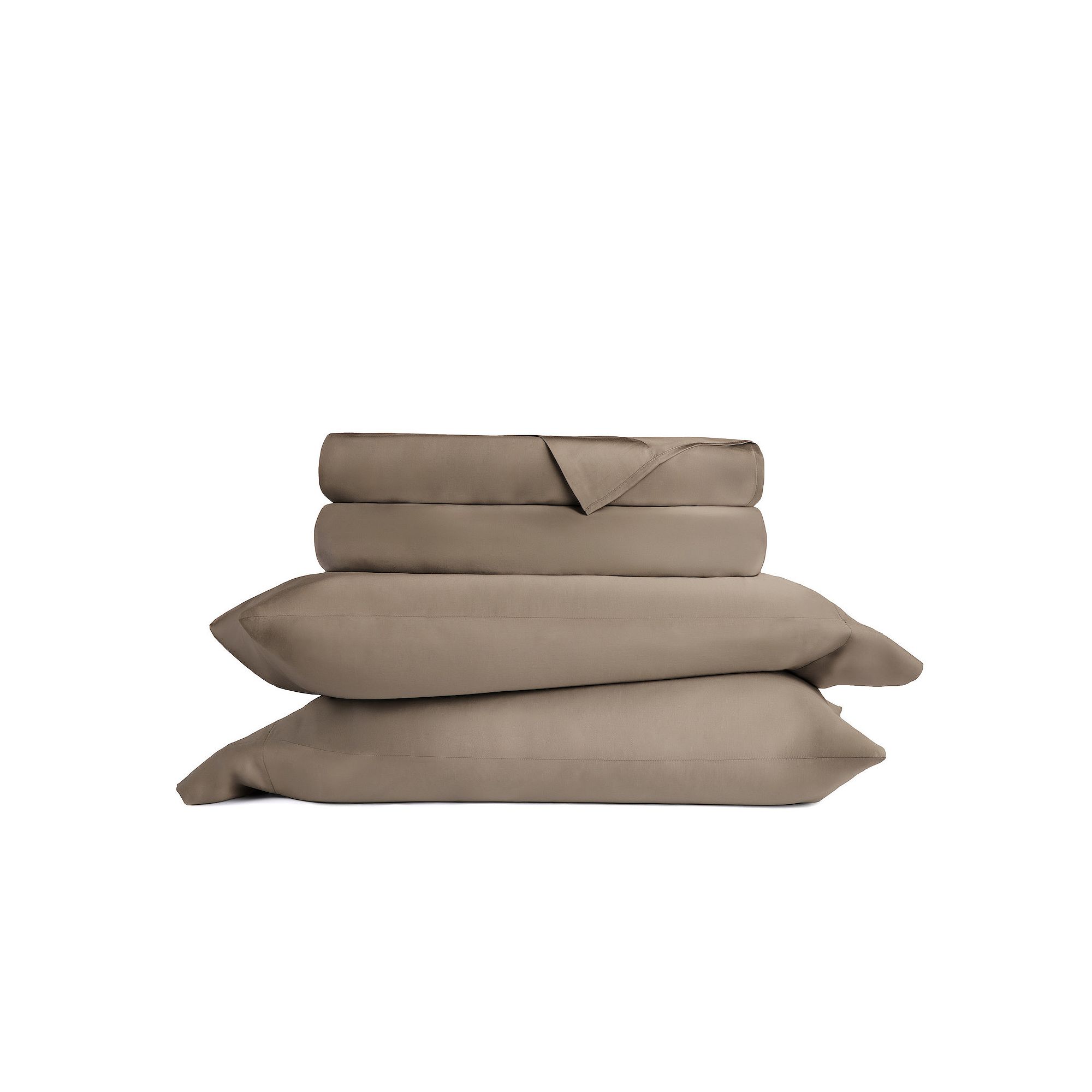 Home Collection Premium Rayon from Bamboo Sheet Set Or Pillowcases, Brown