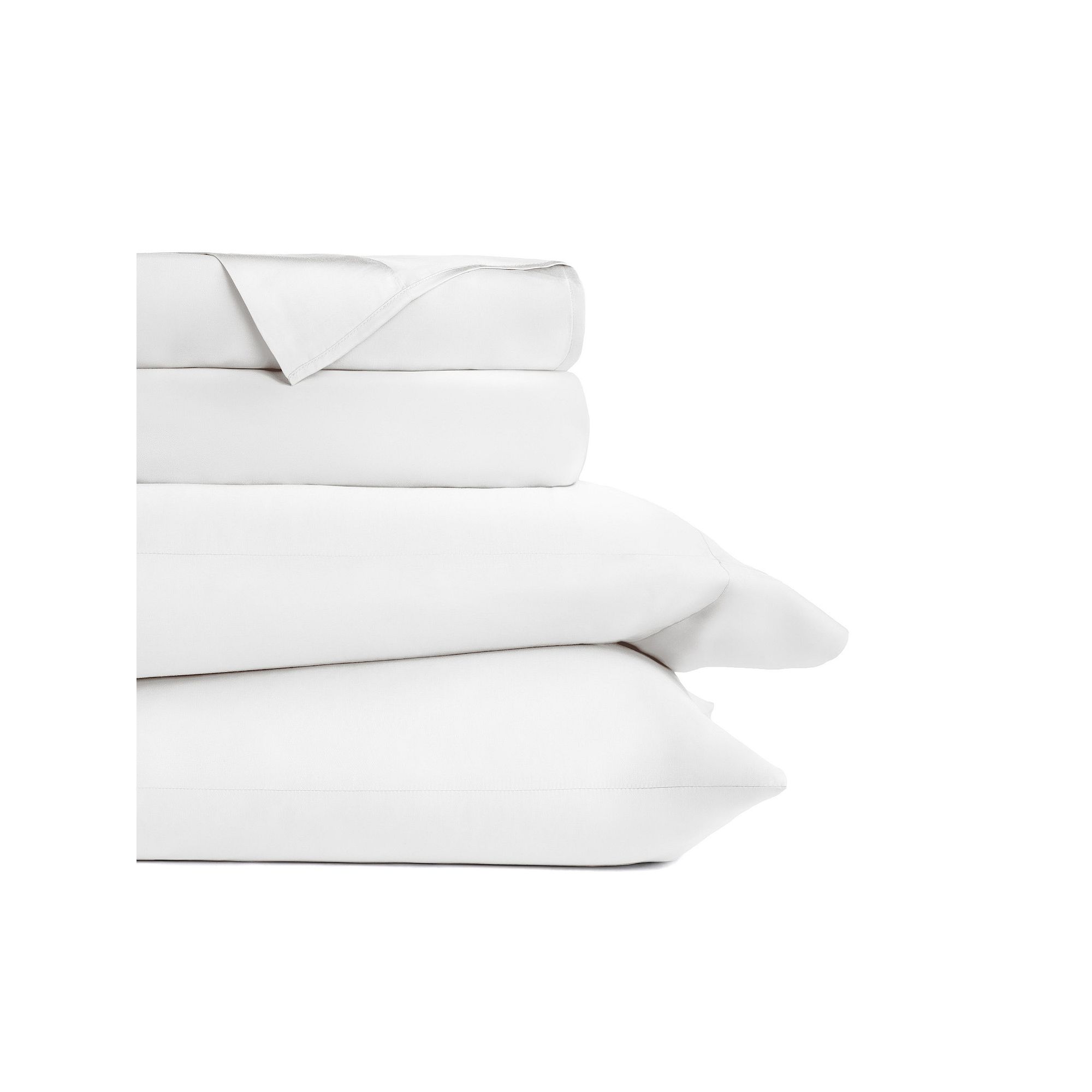 Home Collection Premium Rayon from Bamboo Sheet Set Or Pillowcases, White