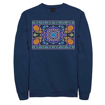 Disney's Aladdin Magic Carpet Panel Print Men's Fleece Sweater