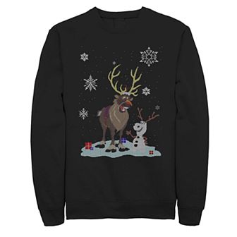 Disney's Frozen Olaf Sven Snow Clones Men's Fleece Sweater