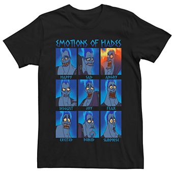 Disney's Hercules Hades Emotions Poster Men's Graphic Tee