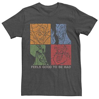 Disney's Villains Feels Good To Be Bad Men's Graphic Tee