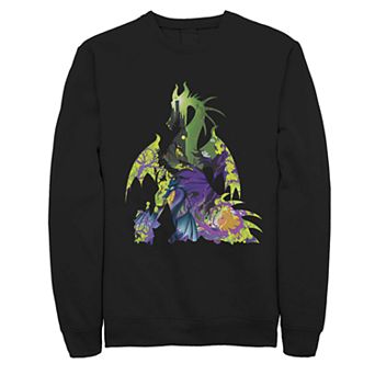 Disney's Sleeping Beauty Dragon Silhouette Men's Fleece Sweater
