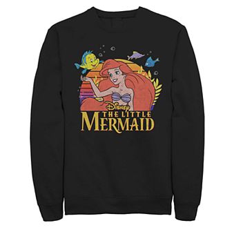 Disney's Little Mermaid Title Poster Men's Fleece Sweater