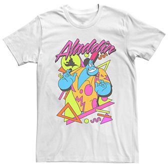 Disney's Aladdin Genie Men's Retro Poster Graphic Tee