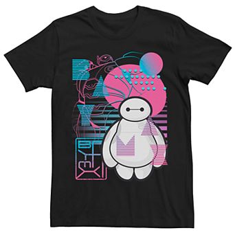 Disney's Big Hero 6 Baymax Colorful Poster Men's Graphic Tee