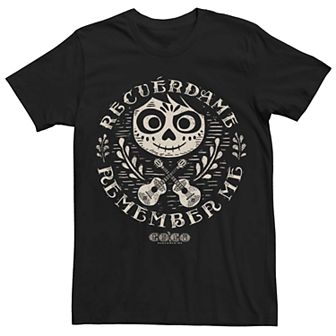 Men's Disney Pixar Coco Circle Logo Remember Me Graphic Tee