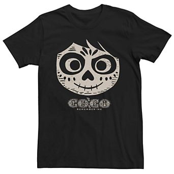 Men's Disney Pixar Coco Miguel Sugar Skull Remember Me Graphic Tee