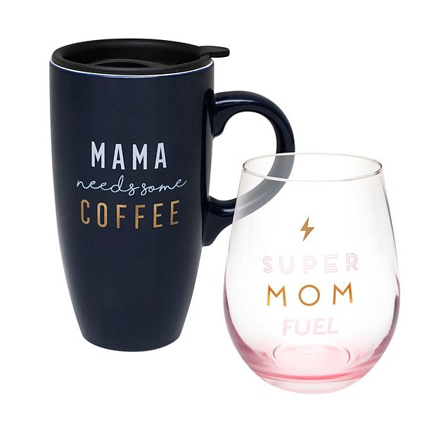 Coffee cup and wine glass set