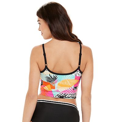 Juniors' ZX Sport Tropical Cropkini Top
