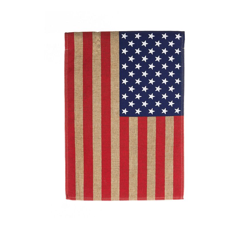 UPC 746851975172 product image for American Flag Burlap Garden Flag, Multicolor | upcitemdb.com