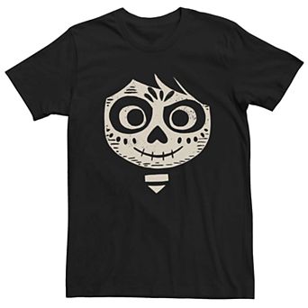 Men's Disney Pixar Coco Miguel Sugar Skull Face Graphic Tee